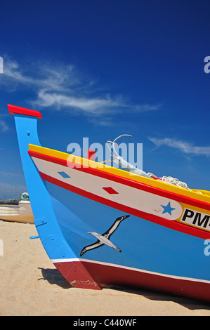 Colourful fishing boat, Armação de Pêra, Silves Municipality, Faro District, Algarve Region, Portugal Stock Photo