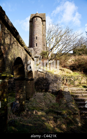 Pigeon tower in the terraced gardens of Rivington, Lancashire. Stock Photo