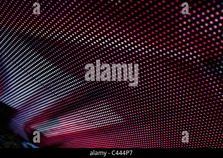 Close-up, full frame of an abstract image on an LED display Stock Photo