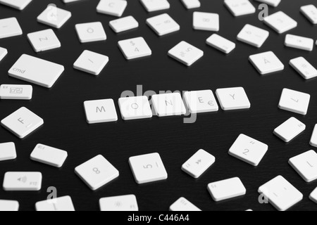 Computer keys spelling the word MONEY Stock Photo