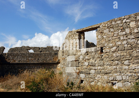 Medieval castle, built by the Arabs and rebuilt by King Dinis (13th century). Alto de Santa Maria. Tavira. Algarve. Portugal. Stock Photo