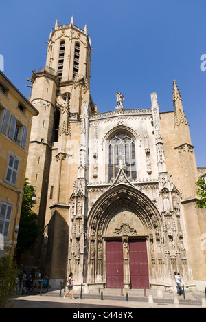 Cathédrale Saint-Sauveur, Aix-en-Provence, Bouches-du-Rhône, France Stock Photo