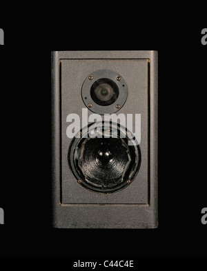 A stereo speaker, front view Stock Photo