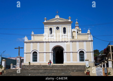 Usa, Caribbean, Puerto Rico, West Coast, St German, Plaza Francisco Mariano Quinones, San German De Auxerre Cathedral Stock Photo