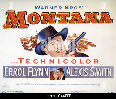 MONTANA 1950 Warner Bros film with Errol Flynn and Alexis Smith Stock Photo