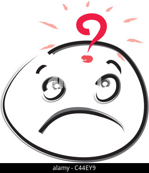 Question Eye Face Cartoon eyes, expression vector silhouette symbol icon design Stock ...