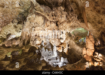 Cave formations in Carlsbad Caverns New Mexico USA Stock Photo