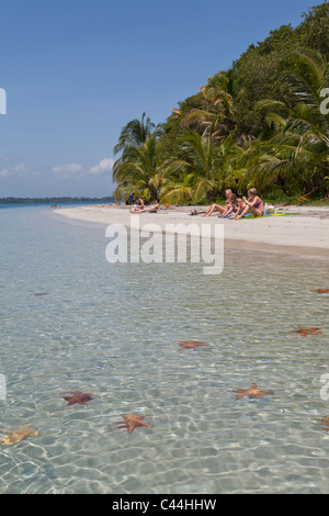 Starfish Beach, Isla Colon, Bocas Del Toro, Panama Stock Photo