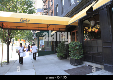 Elaine’s Restaurant, Famed Hangout For Literary Elite, Upper East Stock 