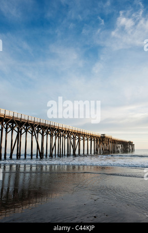 Pier at Hearst Memorial State Beach, San Simeon, California Stock Photo
