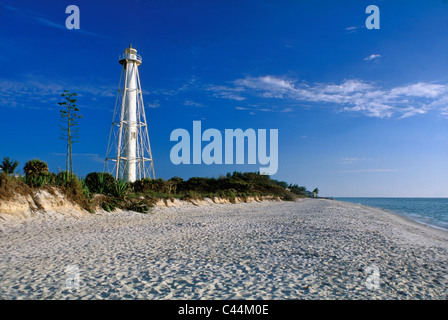 Gasparilla Island Rear Range Lighthouse in Lee County, Florida Stock Photo