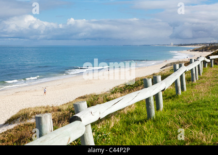 View along Cottesloe Beach. Perth, Western Australia, Australia Stock Photo