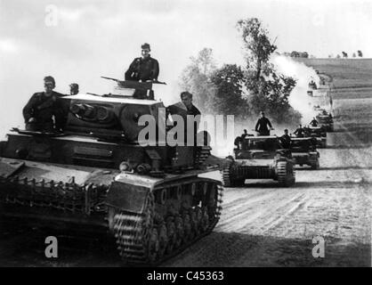 German Panzer IV in France, 1940 Stock Photo
