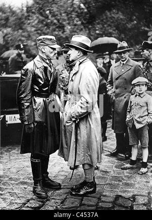 Hitler and Pfeffer von Salomon in Munich Stock Photo