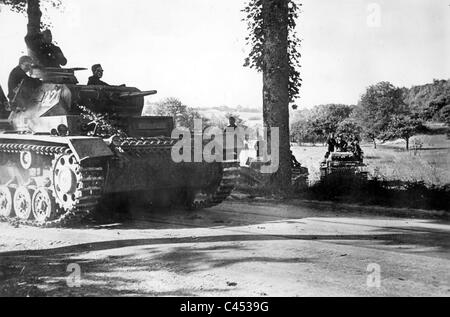 German Panzer III E in France, 1940 Stock Photo