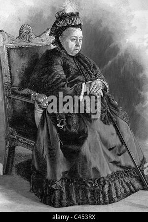 QUEEN VICTORIA QUEEN OF ENGLAND 1837 - 1901 10 June 1885 Stock Photo ...