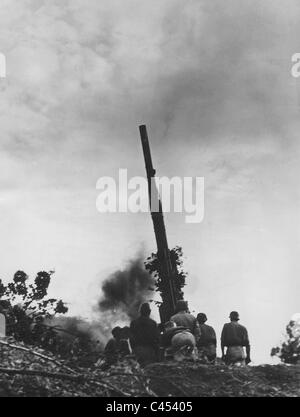 German Flak in Italy, 1944 Stock Photo