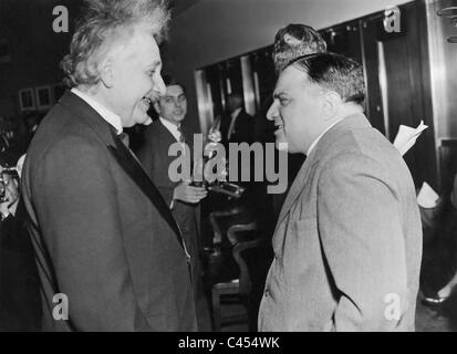 Albert Einstein and Fiorello La Guardia, 1936 Stock Photo