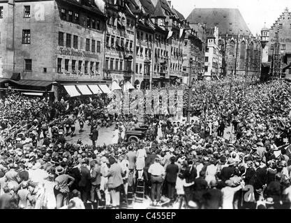 Adolf Hitler During The Nazi Party Congress In Nuremberg, 1927 Stock ...