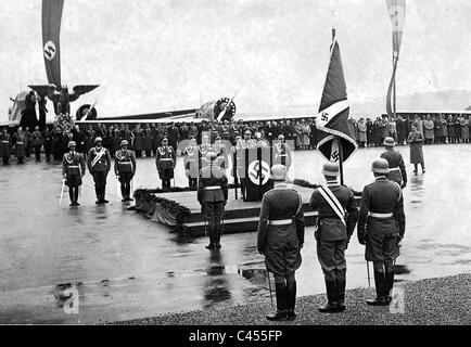 Ernst Udet on the air base Schleissheim, 1937 Stock Photo