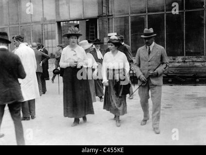 Louise Ebert at the film studios of Oscar Messter, 1920 Stock Photo