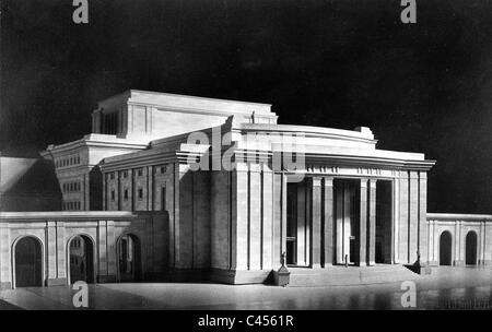 Model of the Bayreuth theater, designed by Hitler Stock Photo