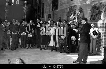 Foreign press reception by Ernst Hanfstaengl in Nuremberg, 1934 Stock Photo