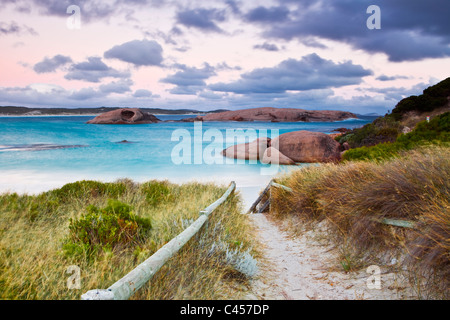 Twilight Cove at dusk. Esperance, Western Australia, Australia Stock Photo