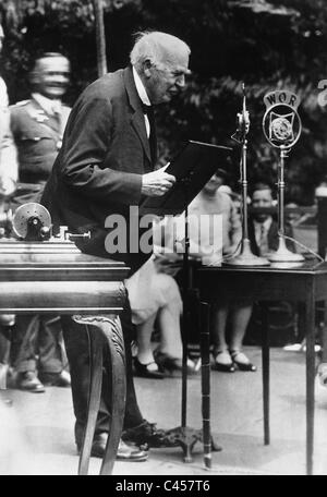The edison microphone Stock Photo - Alamy