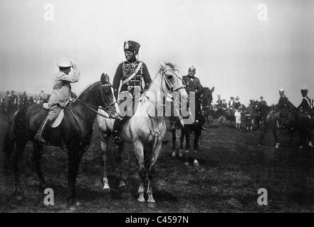 Prince Wilhelm of Prussia and August von Mackensen, 1913 Stock Photo