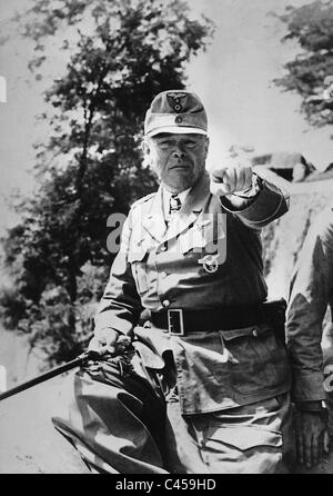 Albert Kesselring on the Italian front, 1944 Stock Photo