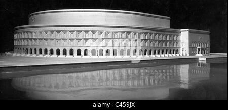 Model of the Congress hall at the Nazi Party Rally Grounds, 1935 Stock Photo