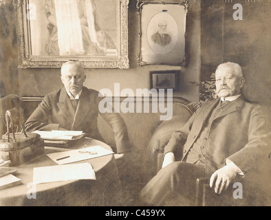 Paul von Hindenburg and Erich Ludendorff, 1919 Stock Photo