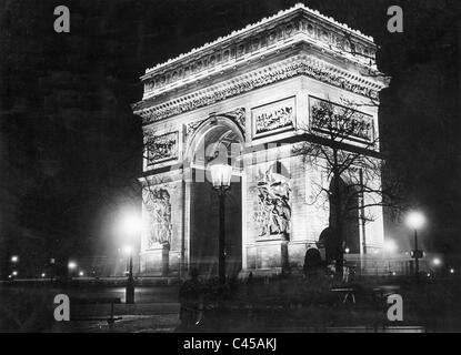 Arc de Triomphe in Paris, 1931 Stock Photo