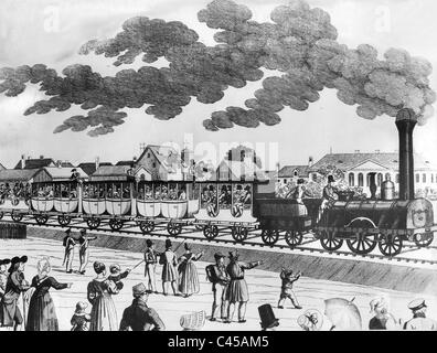German railway 1835 Black and White Stock Photos & Images - Alamy