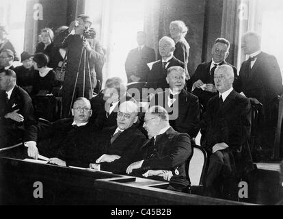 Reich Chancellor Heinrich Bruening with Ministers, 1932 Stock Photo