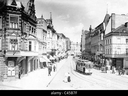 Zeppelinstrasse in Allenstein, today Olsztyn Stock Photo