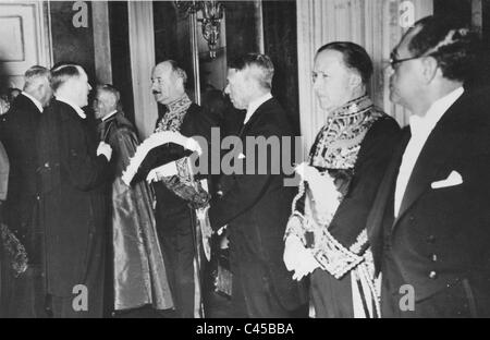 New Year's reception in the Reich Chancellery Stock Photo