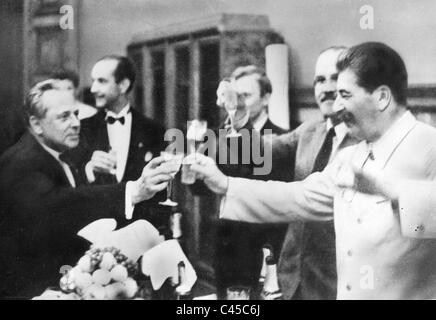 Signing of the German-Soviet Non-Aggression Pact, 1939 Stock Photo