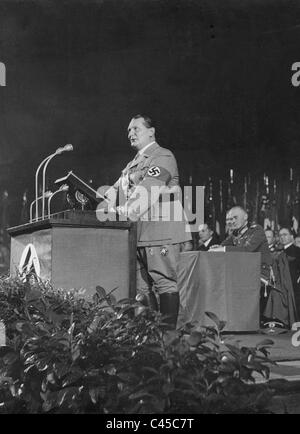 Hermann Goering announcing the Four Year Plan Stock Photo