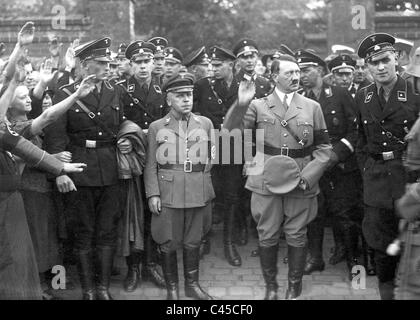 Adolf Hitler at the funeral of Edwin Bechstein, one of his early ...