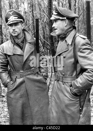 Werner Moelders and Adolf Galland, 1940 Stock Photo