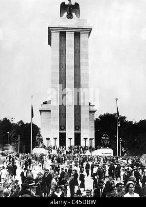 German Pavilion at the World Exhibition in Paris, 1937 Stock Photo