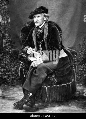 Richard Wagner, around 1870 Stock Photo