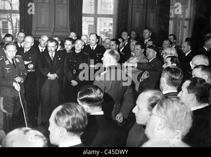 Reception of ambassadors and ministers in the Reich Chancellery Stock Photo