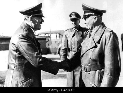 Adolf Hitler and Hans Guenther von Kluge Stock Photo