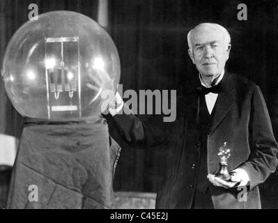 Thomas Alva Edison, 1929 Stock Photo