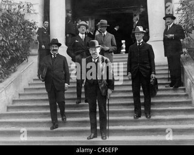 Aristide Briand during the Locarno Conference, 1925 Stock Photo