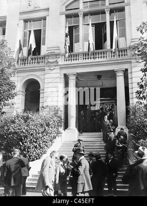 The Palace of Justice during the Locarno Conference, 1925 Stock Photo