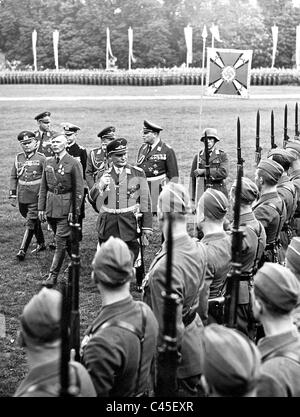 Goering receives parade of the Condor Legion Stock Photo